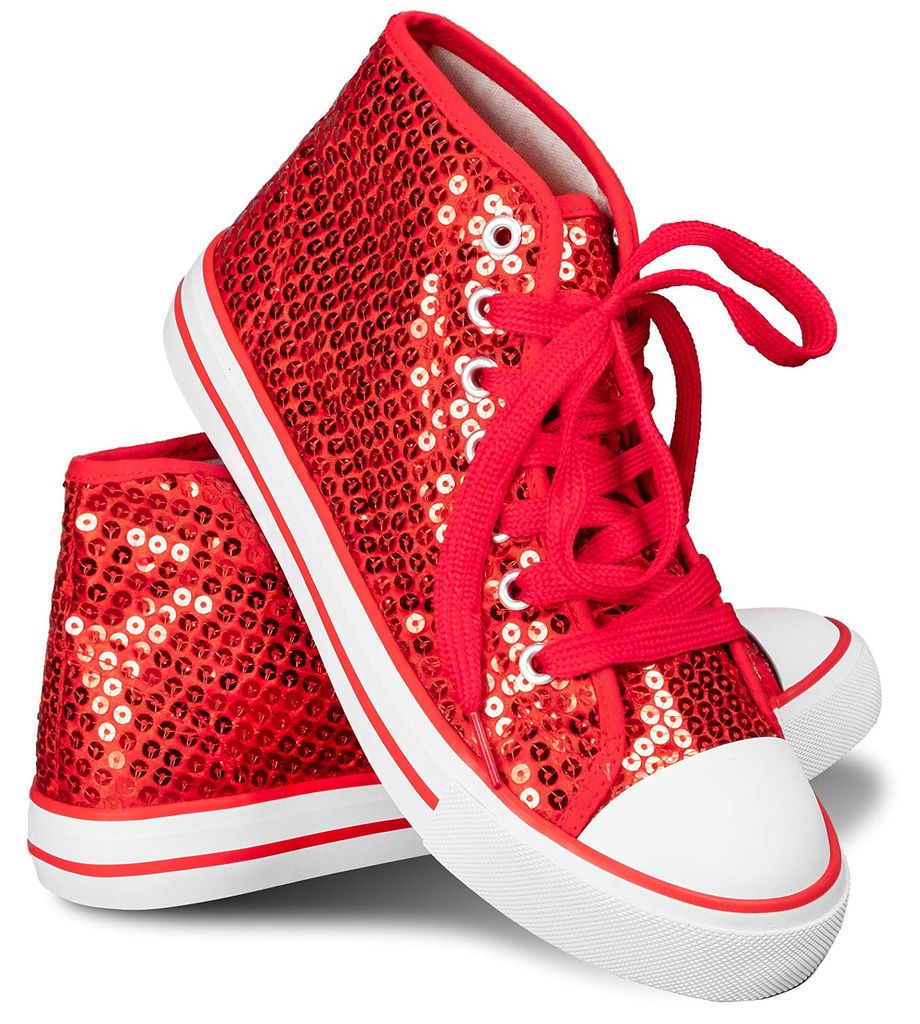 Pailletten Sneaker High Top in 17 Farben für Party, Produktbild 