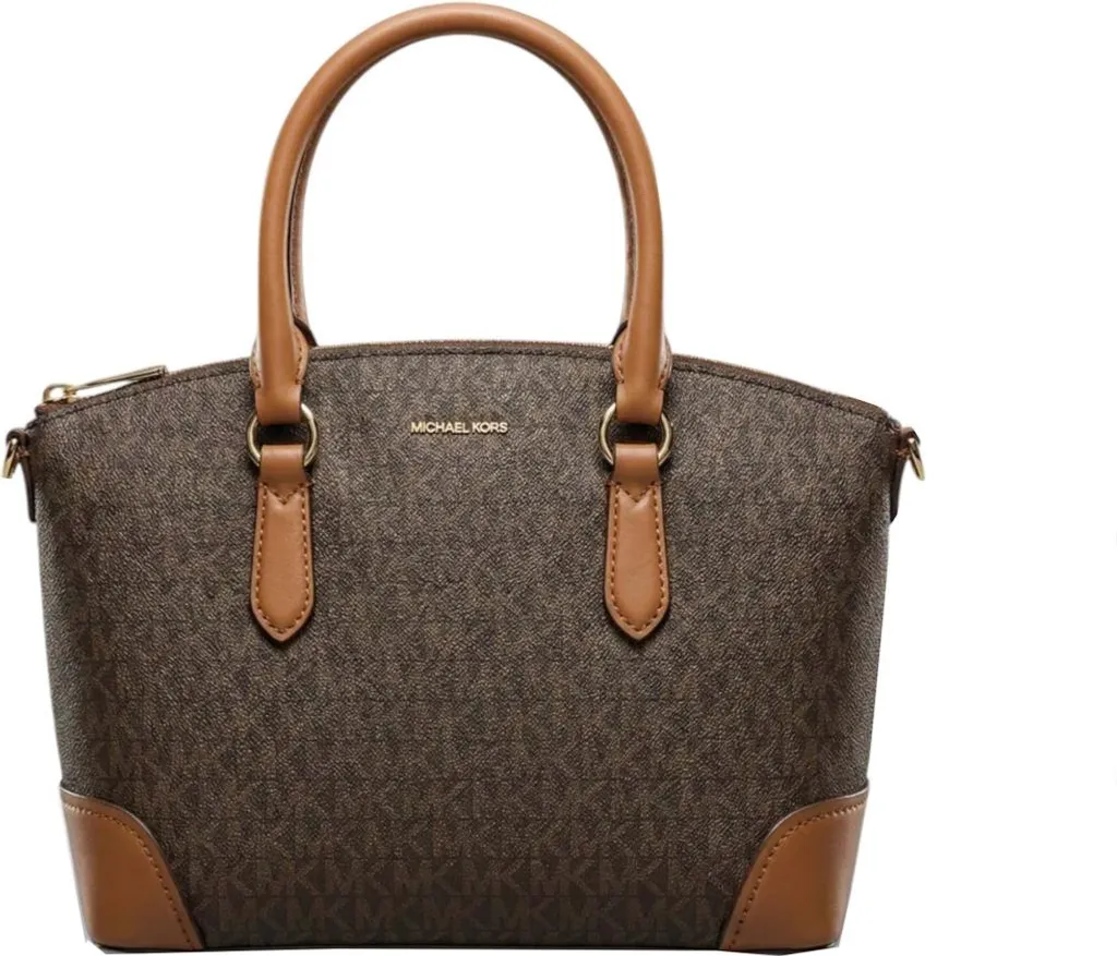 Sac satchel Michael Kors Murphy marron en cuir pour femme chic
