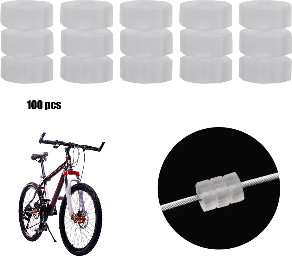 Protezione Cavi Bici Silicone Trasparente | O-Ring Anti Graffio