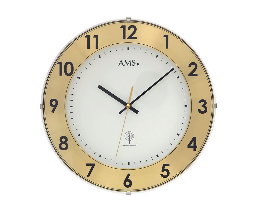 AMS Funk-Wanduhr, Funkwerk, D30x4cm, 5947 Produktbild 