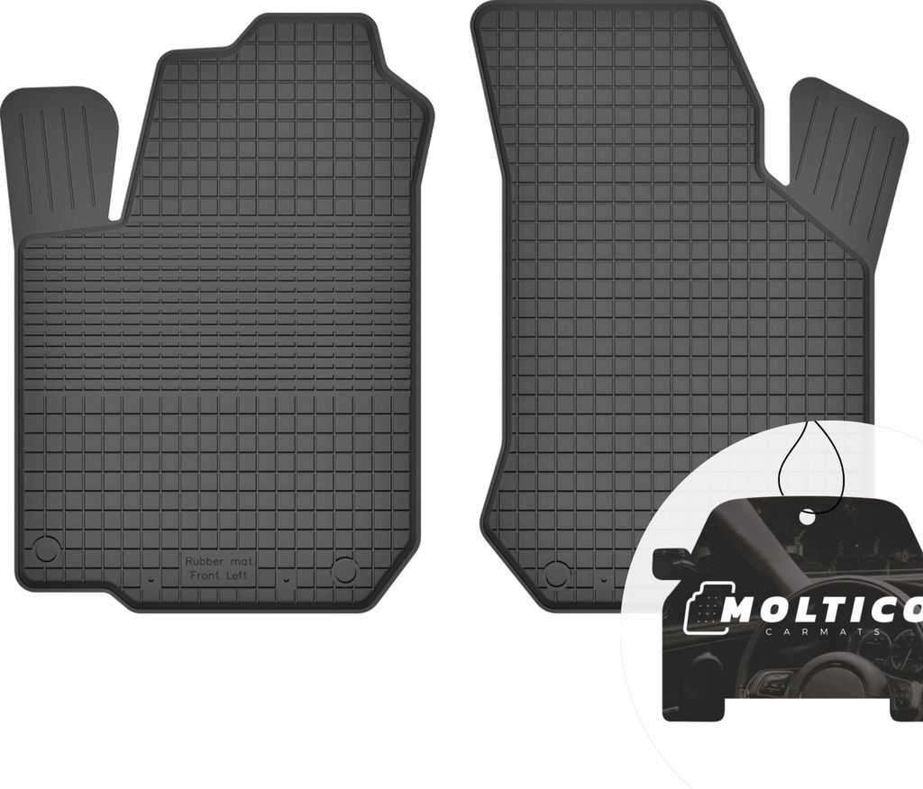 Gummimatten mit Rand Auto Fußmatten Gummi Automatten Passgenau 2-teilig Set - passend für Audi TT I 8N 1998-2006