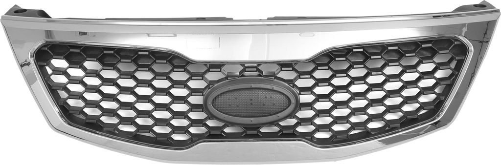 Nr. 863502P000 Vordere obere Motorhaubenstoßstange Kühlergrill Vordere obere Stoßstange Nierenkühlergrill für Kia Sorento 2010 1 Stück Schwar...