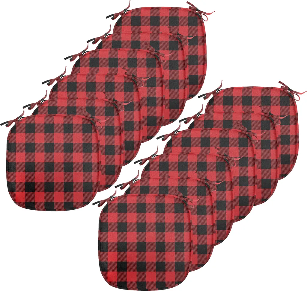 Set 12 Cuscini Sedia Impermeabili 40x40 ABAKUHAUS Retro Buffalo