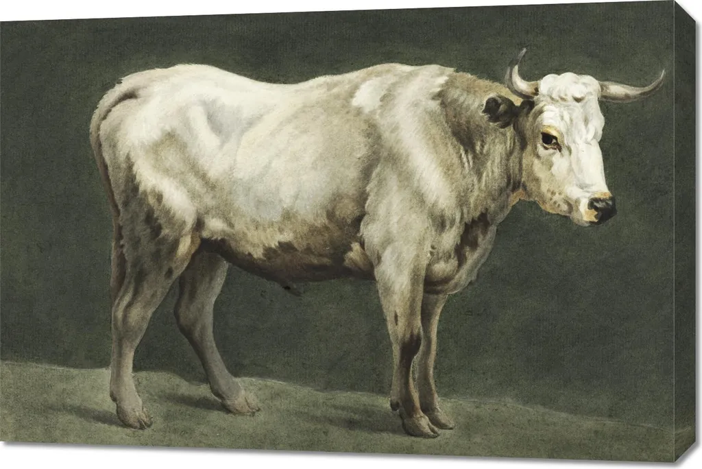 Quadro 90x60 Toro Jean Bernard: Capolavoro Vintage per Salotti
