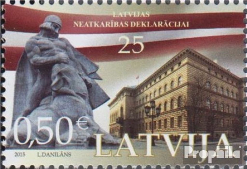 Briefmarken Lettland 2015 Mi 944 (kompl.Ausg.) postfrisch Unabhängigkeitserklärung