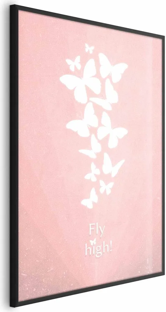 Poster Fly High 40x60 cm con Cornice Nera Sottile Minimal | Acquista Online