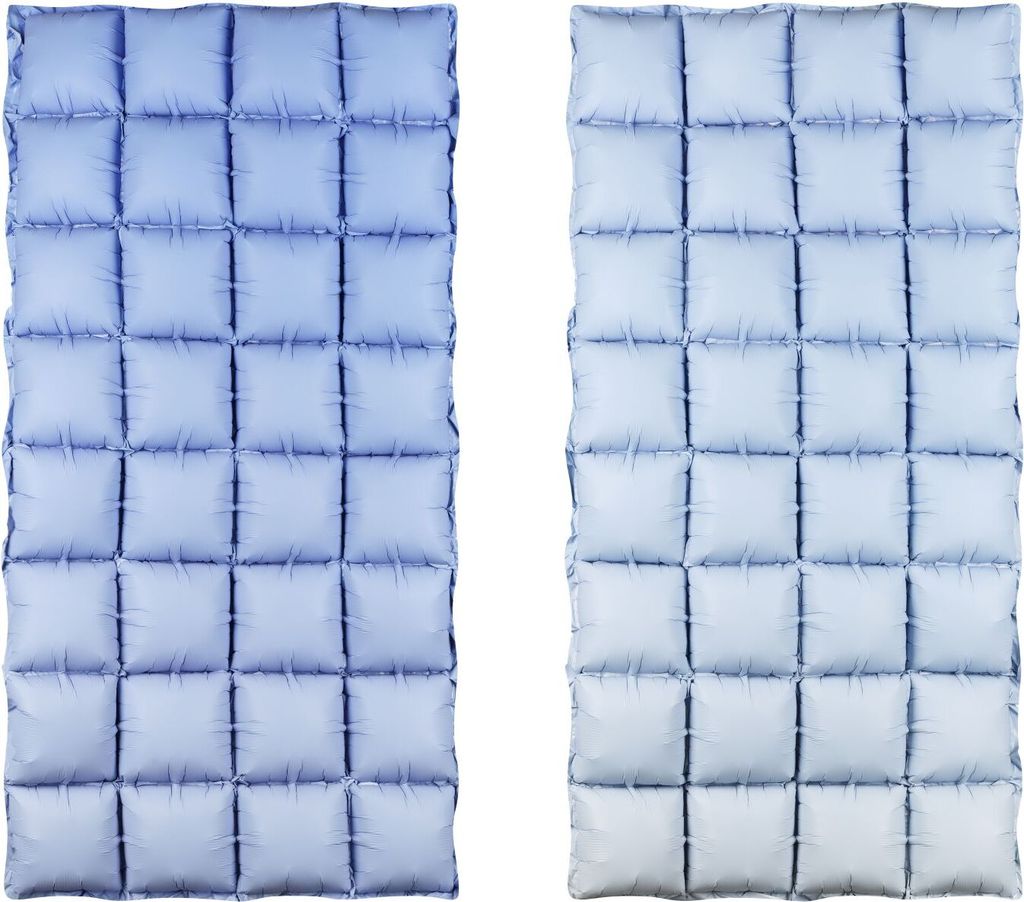 Folienballonvorhang, Blau Ombre, 72x143 cm