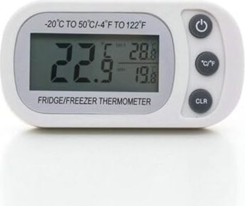 kühlschrankthermometer, kühlschrank thermometer innen, kühlschrank, Digitale Gefrierschrank Thermometer, Wasserdichte Refrigerator Max/Min, Haken,