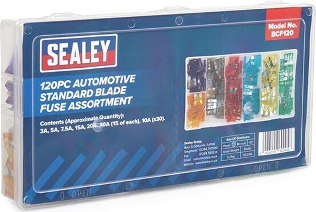 120x SEALEY Sicherungsset BCF120
