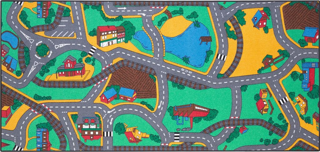 Carpet Studio Playtime Teppich Kinderzimmer - Spielteppich Mehrfarbig - 95x200cm