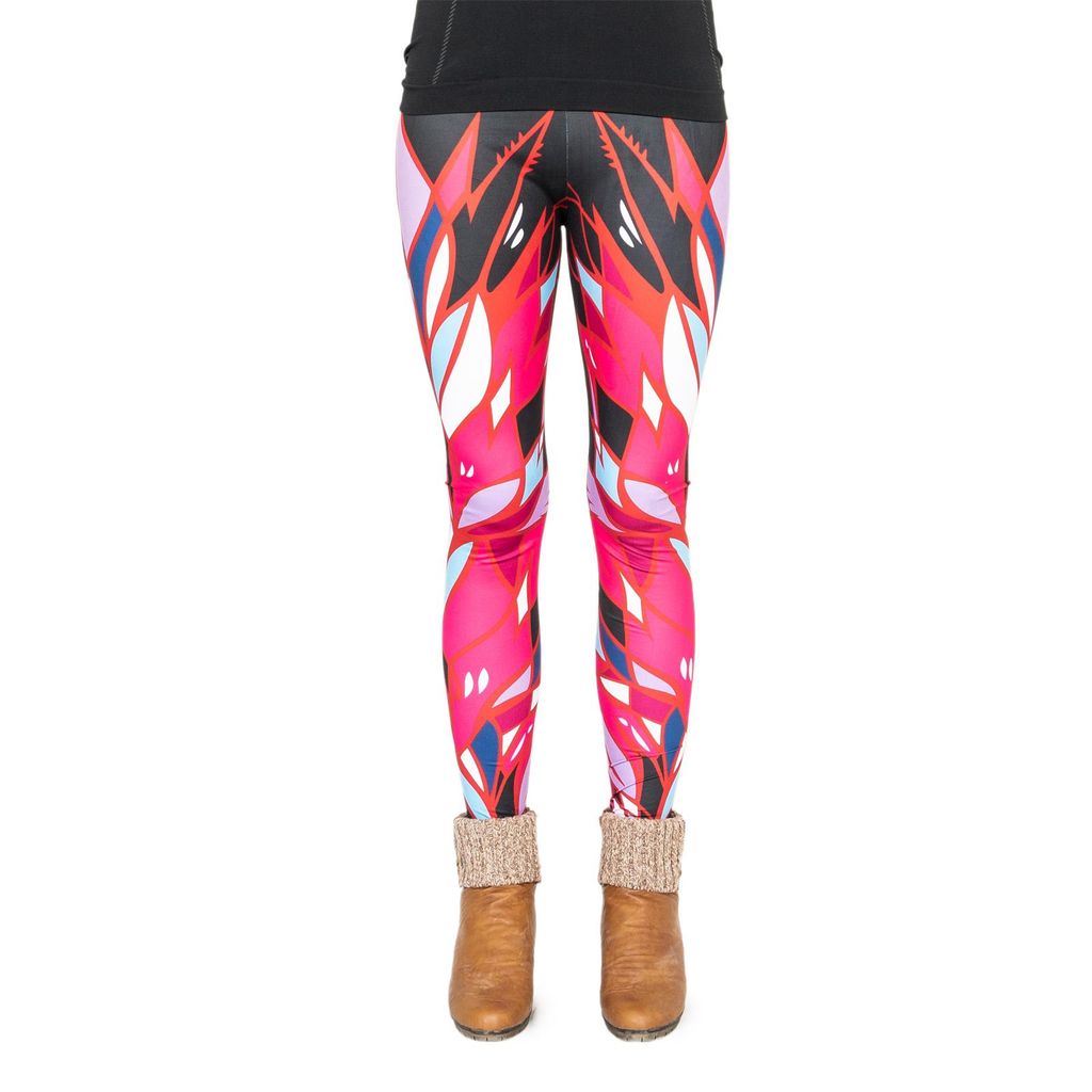 cosey - bedruckte bunte Leggins (Einheitsgröße) - Design Fantasy