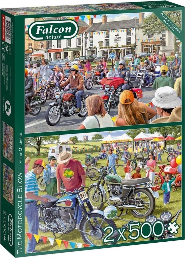 Falcon de Luxe Die Motorradshow 2 -Pack -Puzzle - 500 Stück Produktbild 