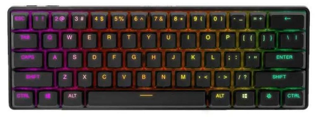 Steelseries Apex Pro Mini Wireless, Káblový a bezdrôtový, Obrázok produktu 