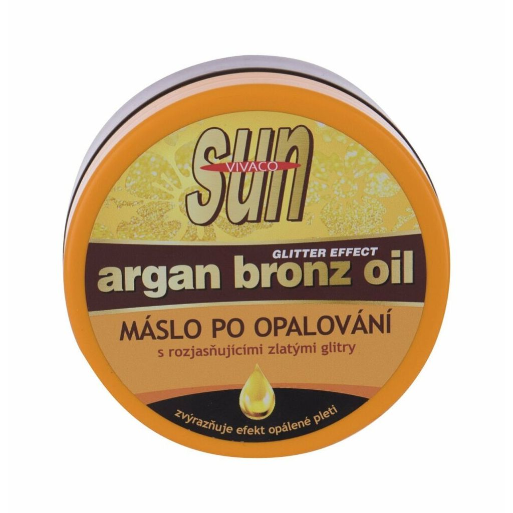 Vivaco Sun Glitter Arganové maslo po opaľovaní 200ml Obrázok produktu 