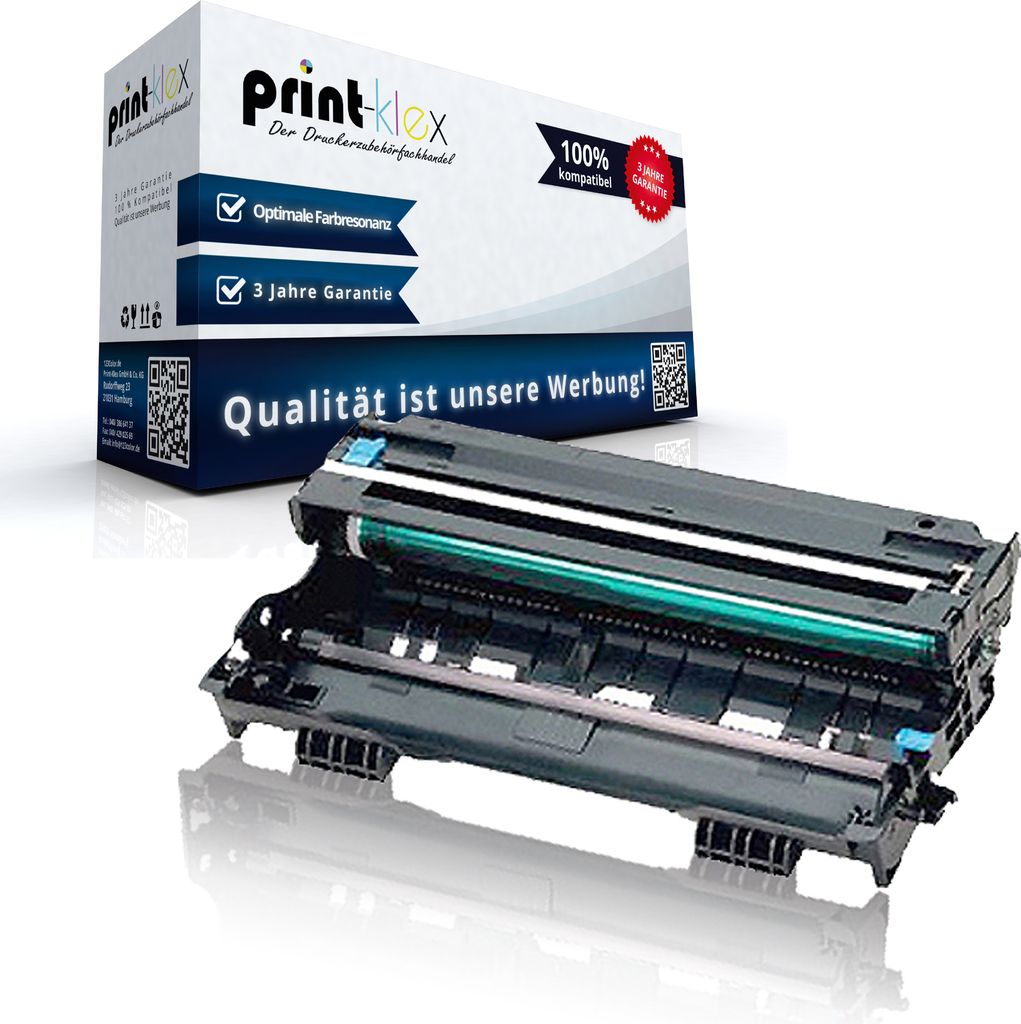 Print-Klex Kompatible Trommeleinheit kompatibel mit Brother DCP 1200 DCP 1400 Fax 4750 Fax 5750 Fax 8350 P Fax 8360 P Fax 8360 PLT Fax 8750 P DR600...