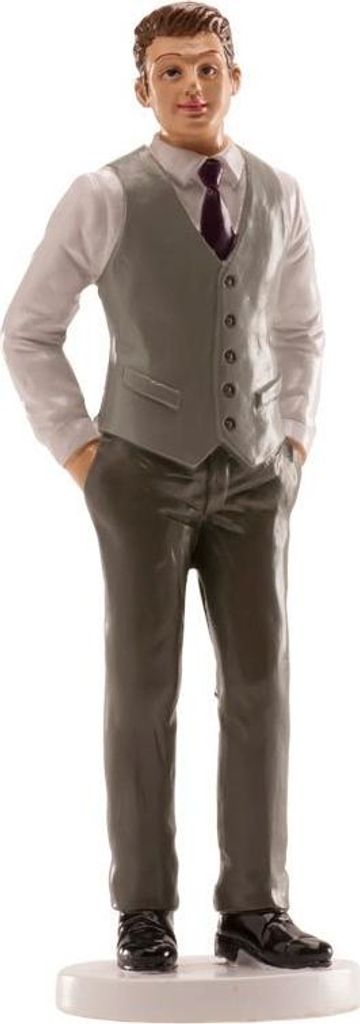 Hochzeitstortenaufsatz 16cm Single Herren