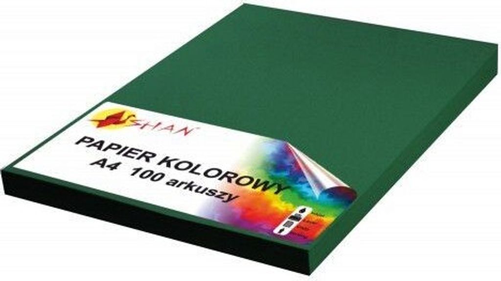 Farbpapier A4 100g dunkelgrün 100 Blatt