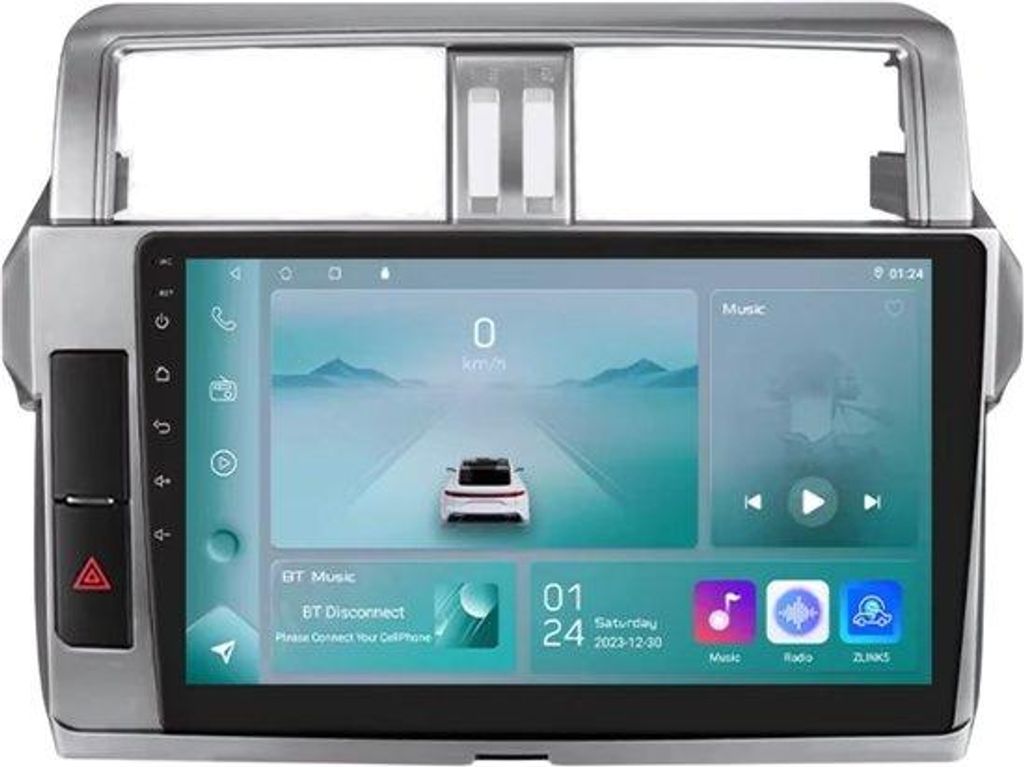 Autoradio mit Bluetooth und CarPlay für Toyota Land Cruiser Prado 150 (2013–2017) – Kompatibel mit Apple und Android – Stereoanlage – Navi...