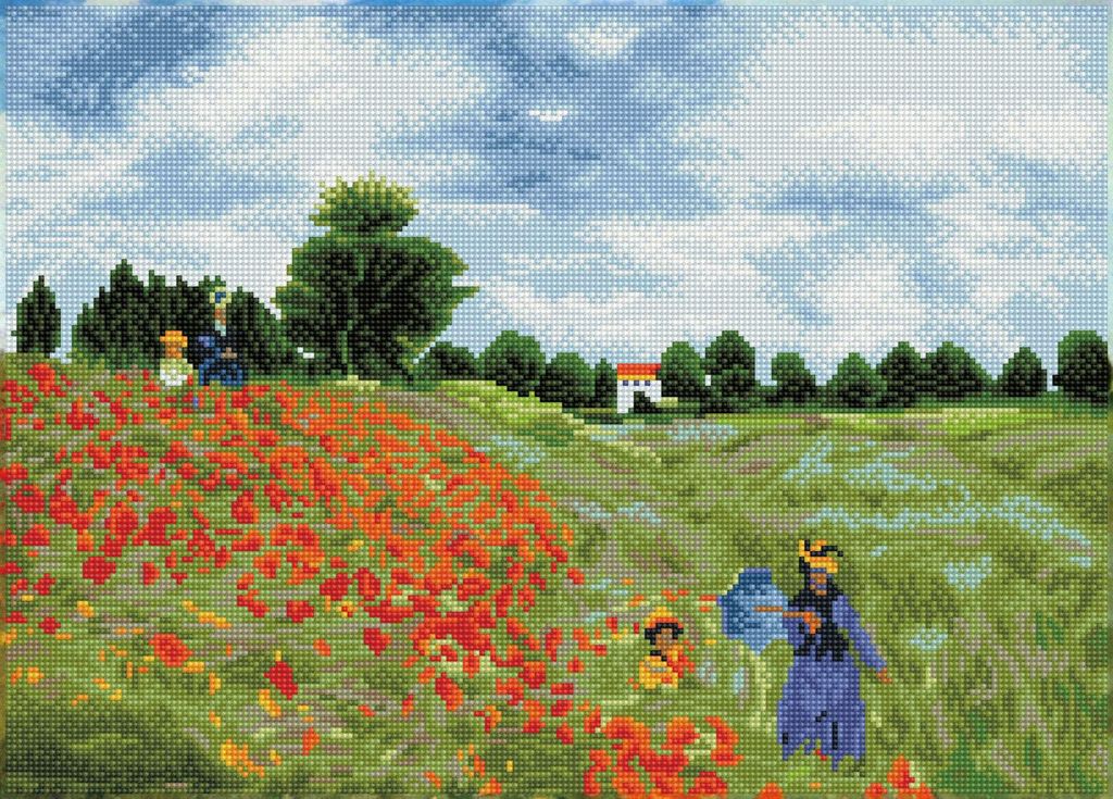 DIAMOND DOTZ - Diamond Painting Poppy Fields (Monet)
