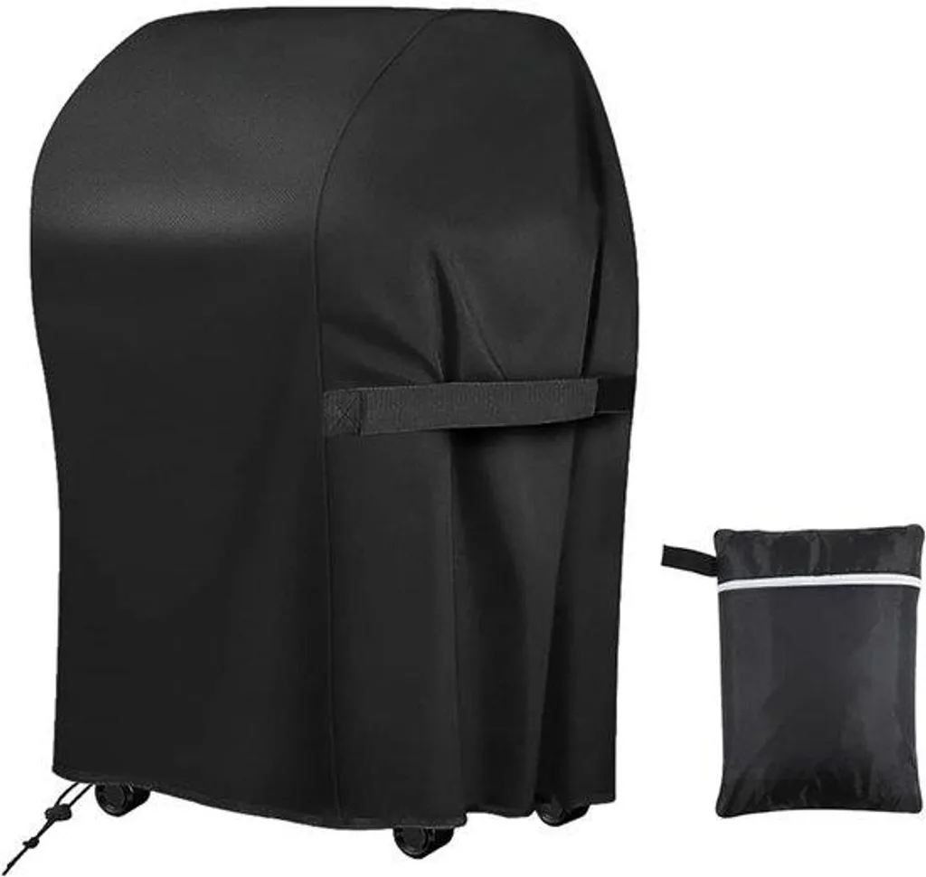 Housse de barbecue imperméable 76x66x110 cm en tissu Oxford noir