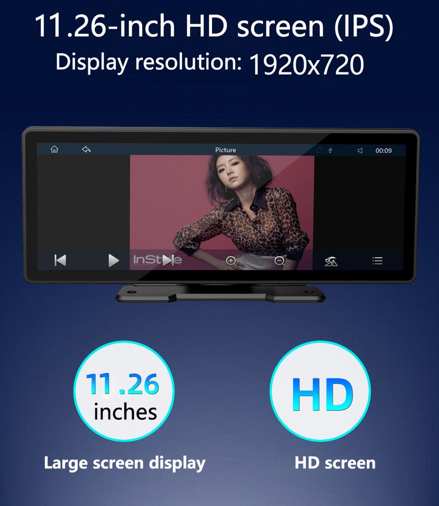 iMars 11,26" bluetooth MP5 přehrávač do auta, 1920 x 720 Obrázek produktu 6