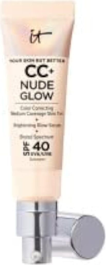A tube of IT Cosmetics CC+ Nude Glow SPF 40.