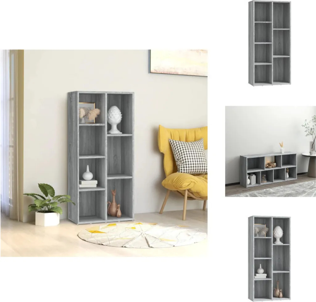 Bibliothèque gain de place 50x25x106 cm Sonoma pour ranger vos livres