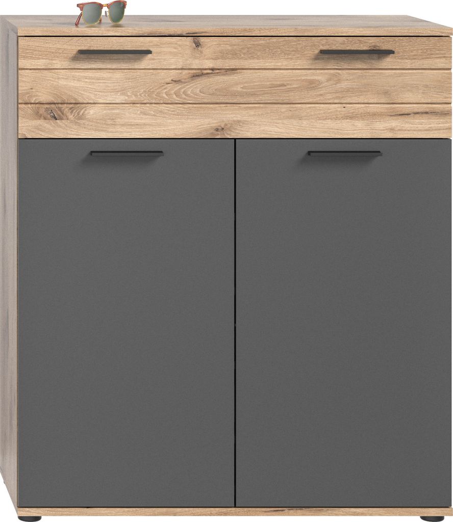 xonox.home Schuhkommode Mason Nox Oak Nachbildung 90x104x37 cm