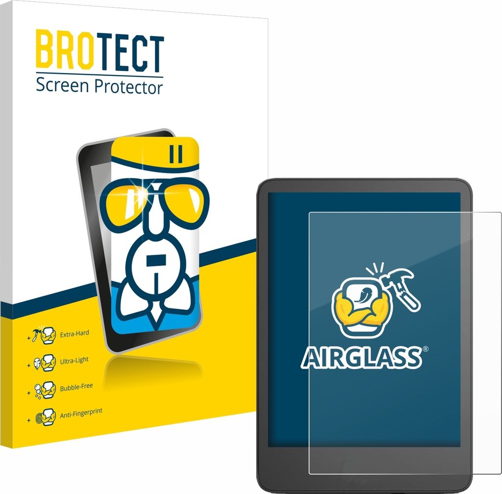 BROTECT Schutzglas für Amazon Kindle 2024 Schutzfolie Panzer Folie Glas Display Schutz klar