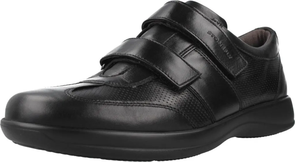 Stonefly Season III 28 Noir Chaussures Homme Anti-Fatigue Pieds Larges
