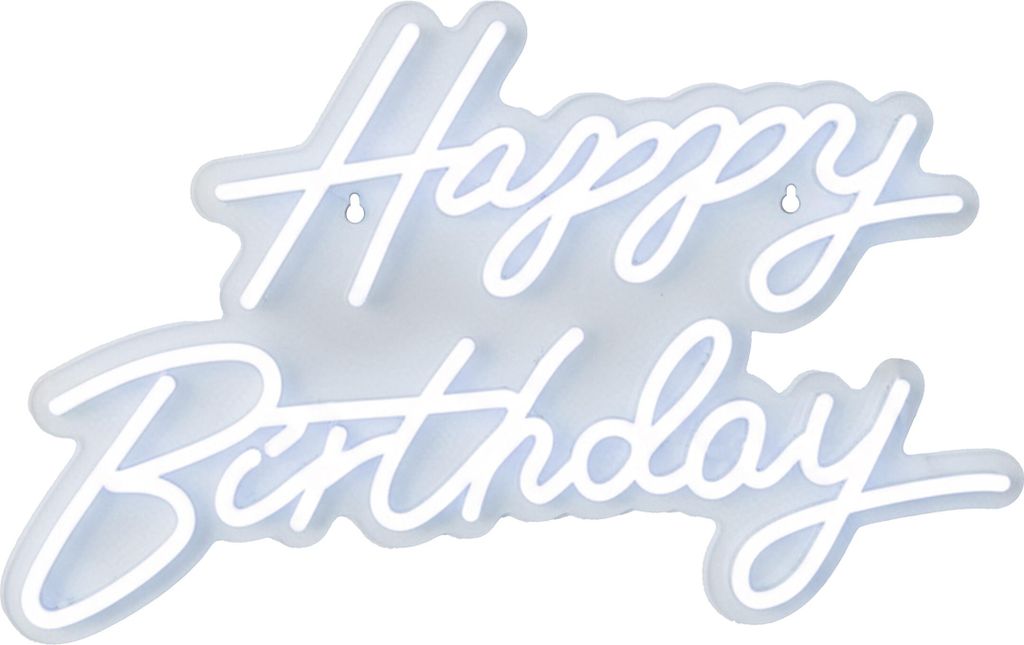 Tabliczka LED Relaxdays, „Happy Birthday”, świecąca Zdjęcie produktu 