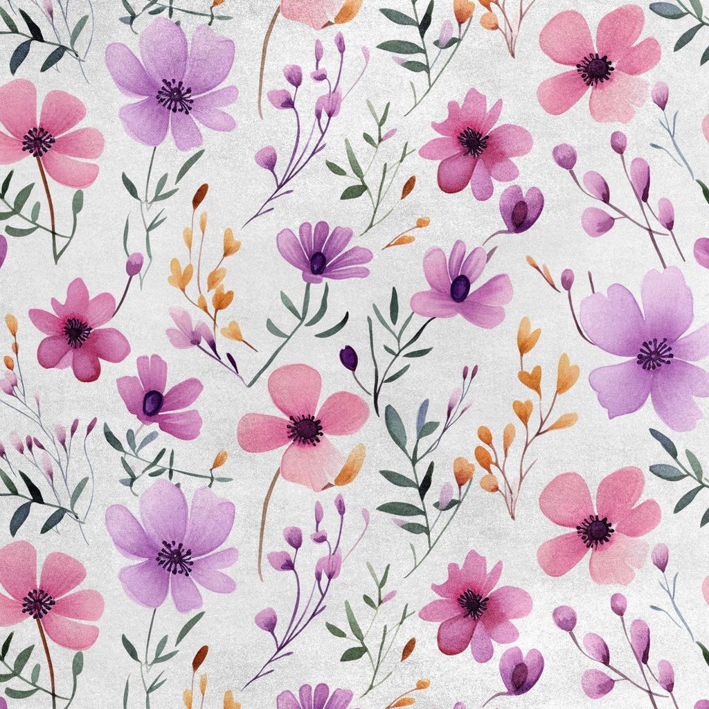 Royal Samt Stoff Polyester Zum Nähen - Motiv Blumen - RDX2183