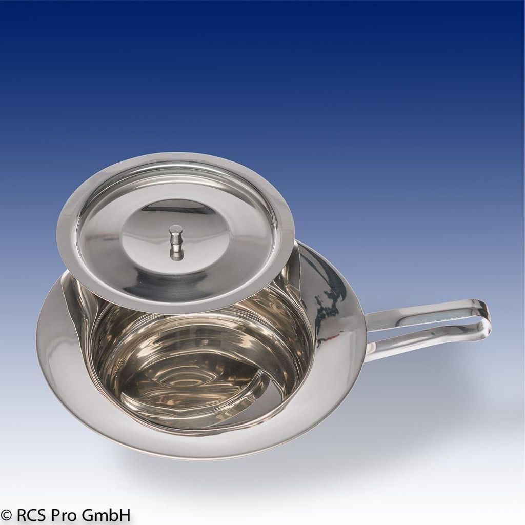 Lavello in acciaio inox con coperchio e maniglia 1 pz Immagine del prodotto 