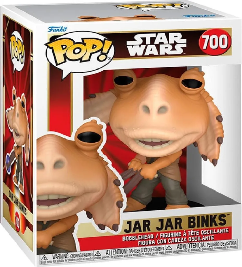 Complétez votre collection Star Wars avec Jar Jar Binks Pop 9 cm