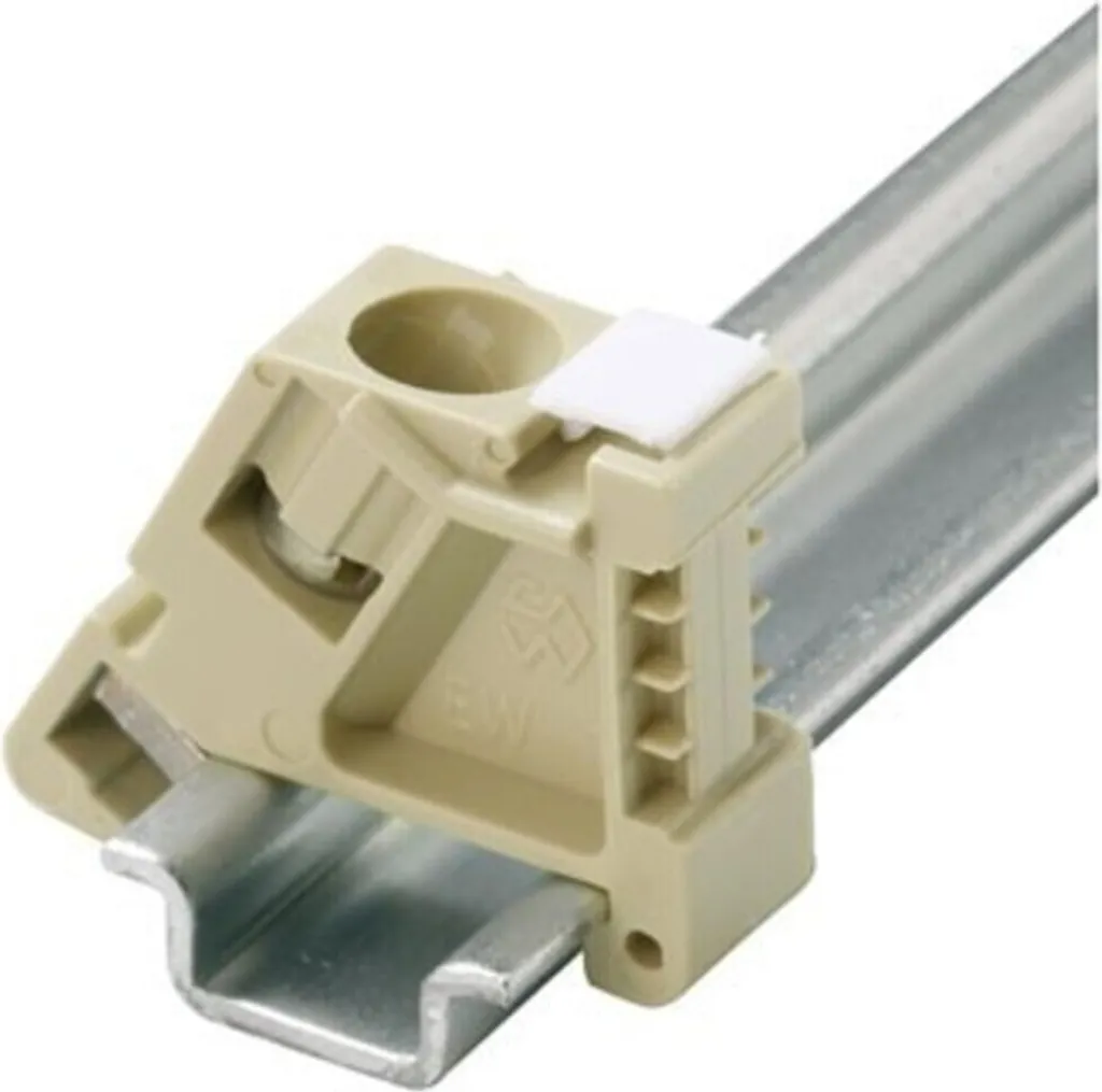 Equerre d'extrémité de montage EW 15 compatible avec collier de serrage