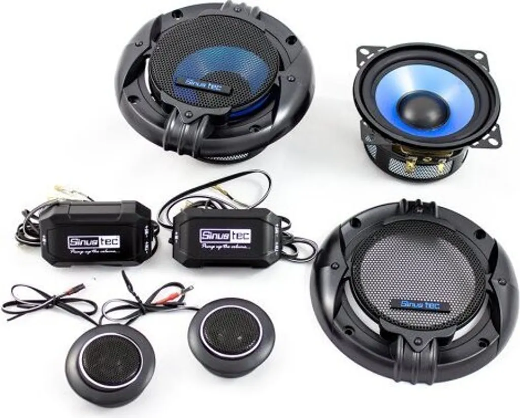Haut-parleurs 2 Voies 10 cm Sinustec ST-100 Haute Fidélité et Basses Nets