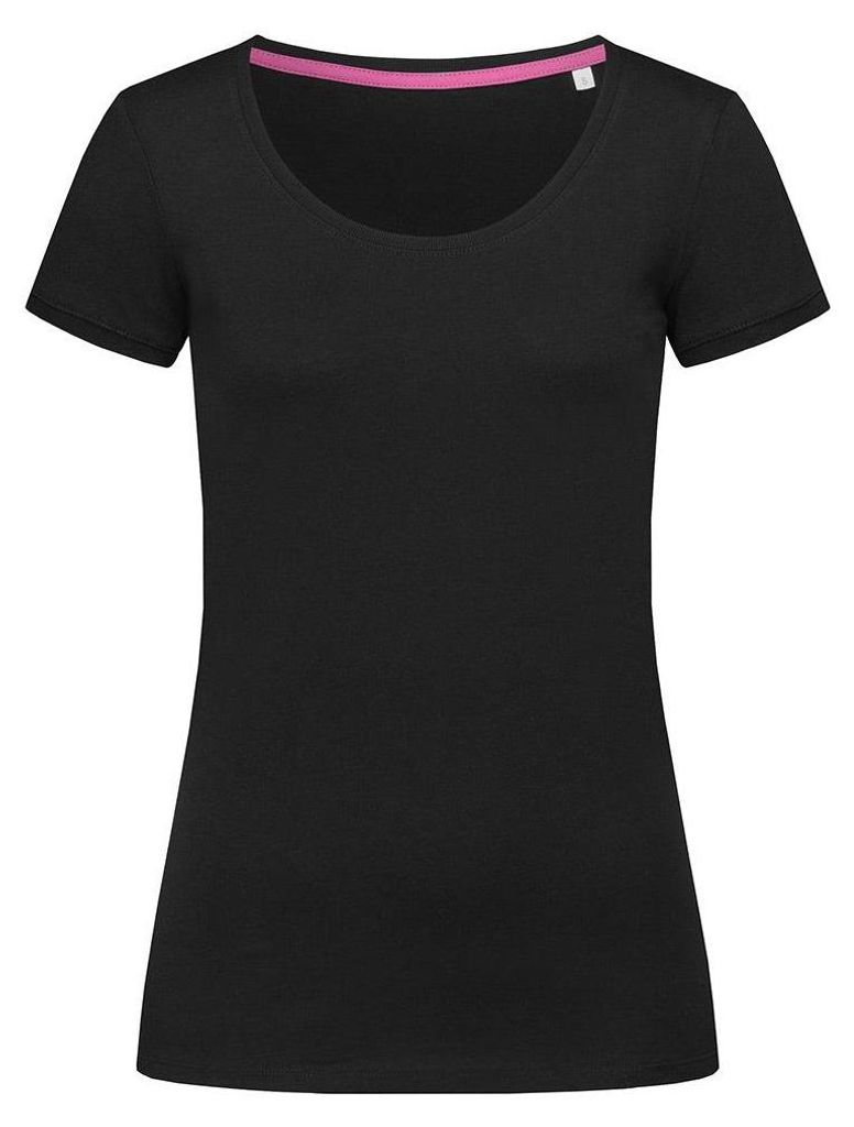 Stedman Damen Megan Rundhalsausschnitt Tee LT840 (XL) (Schwarz)