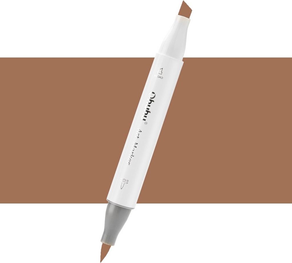 Pinceau et ciseau double face OHUHU, E310 Dark Brown Image du produit 