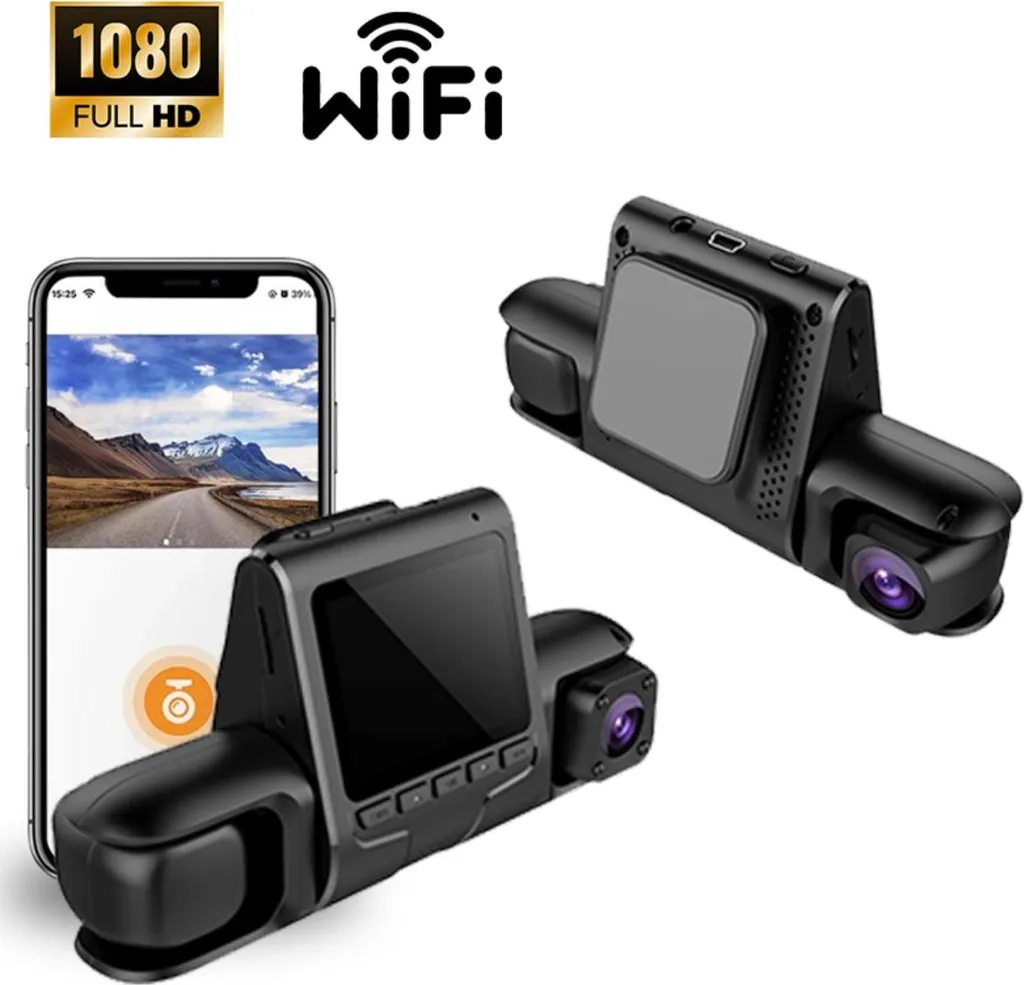 Dashcam INF A19 WiFi : Évitez les Litiges avec le Triple Objectif et 32Go