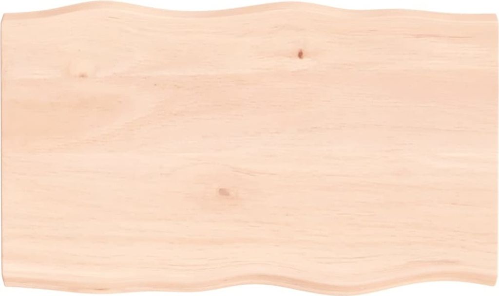 "2026 MODERNE" Tischplatte 100x60x(2-4) cm Massivholz Unbehandelt Baumkante - Tischplatten CC4756462