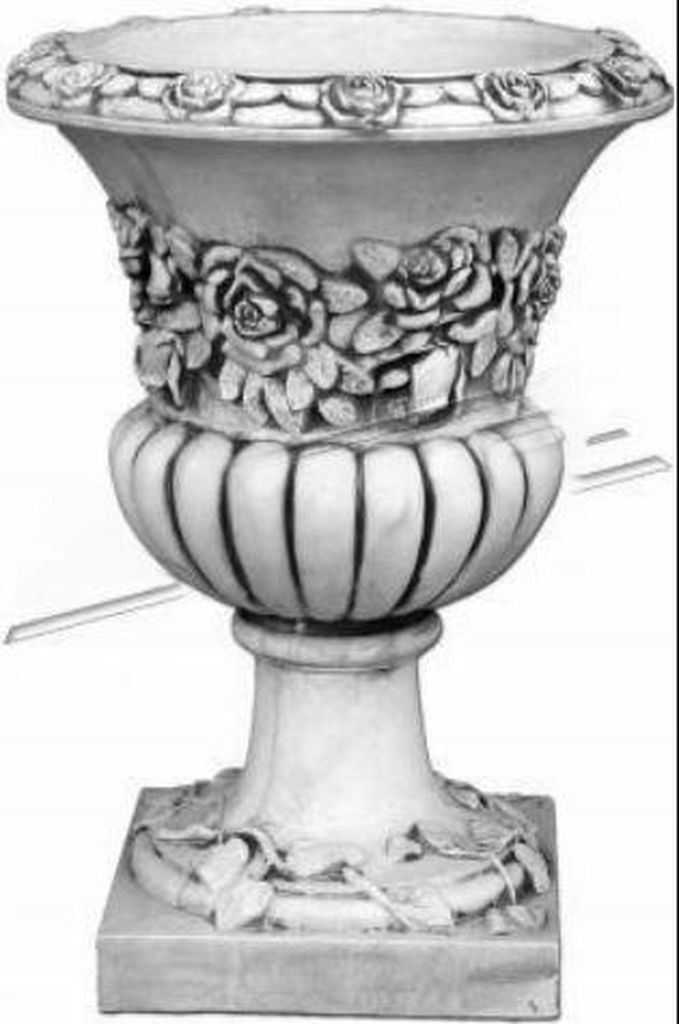 Blumenvase Blumen Kasten Garten Stein Dekoration Deko Blumen Gefäss XXL S104098