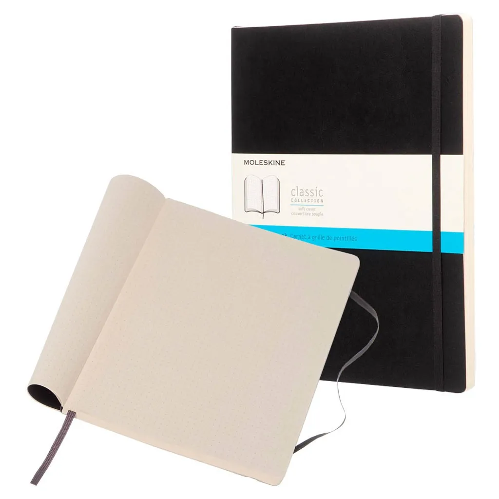 Carnet A4 Moleskine Noir pour Prise de Notes et Bullet Journal Créatif - 10