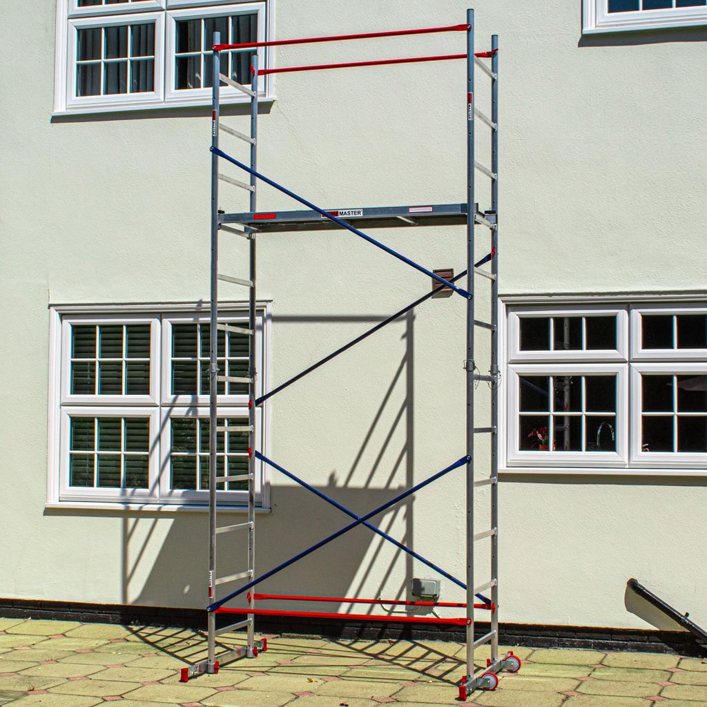 Home Master Heimwerken Gerüstturm | 5m Arbeitshöhe | Produktbild 