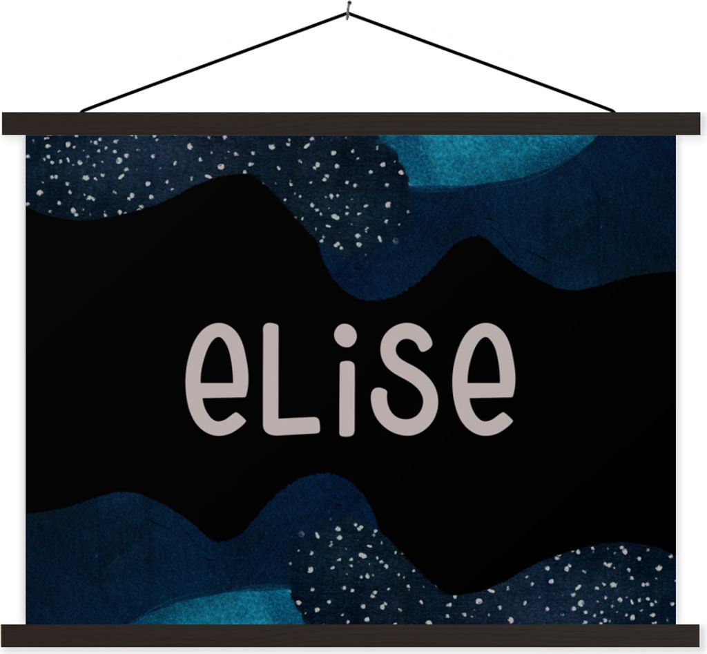 MuchoWow Textilposter Elise - Pastell - Mädchen 150x113 cm mit schwarzem Rahmen - Wohnzimmer