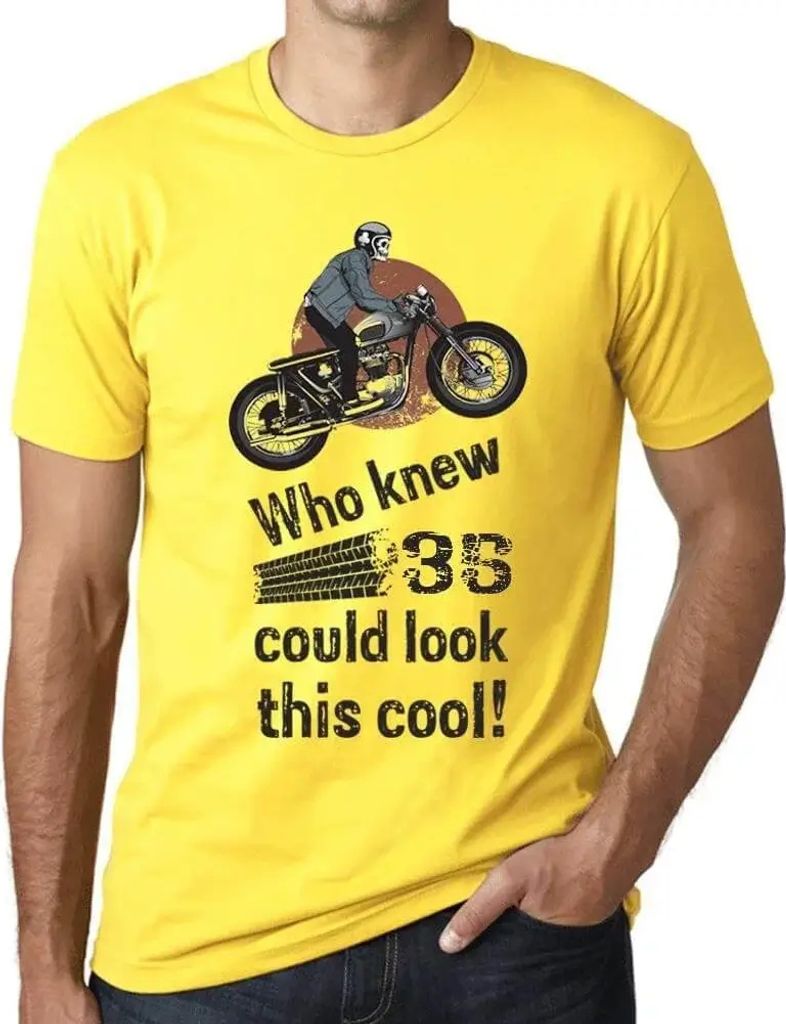 Herren Grafik T-Shirt Wer hätte gedacht dass 35 so cool aussehen können? – Who Knew 35 Could Look This Cool – Geschenk 35. Geburtstag Jahrest...