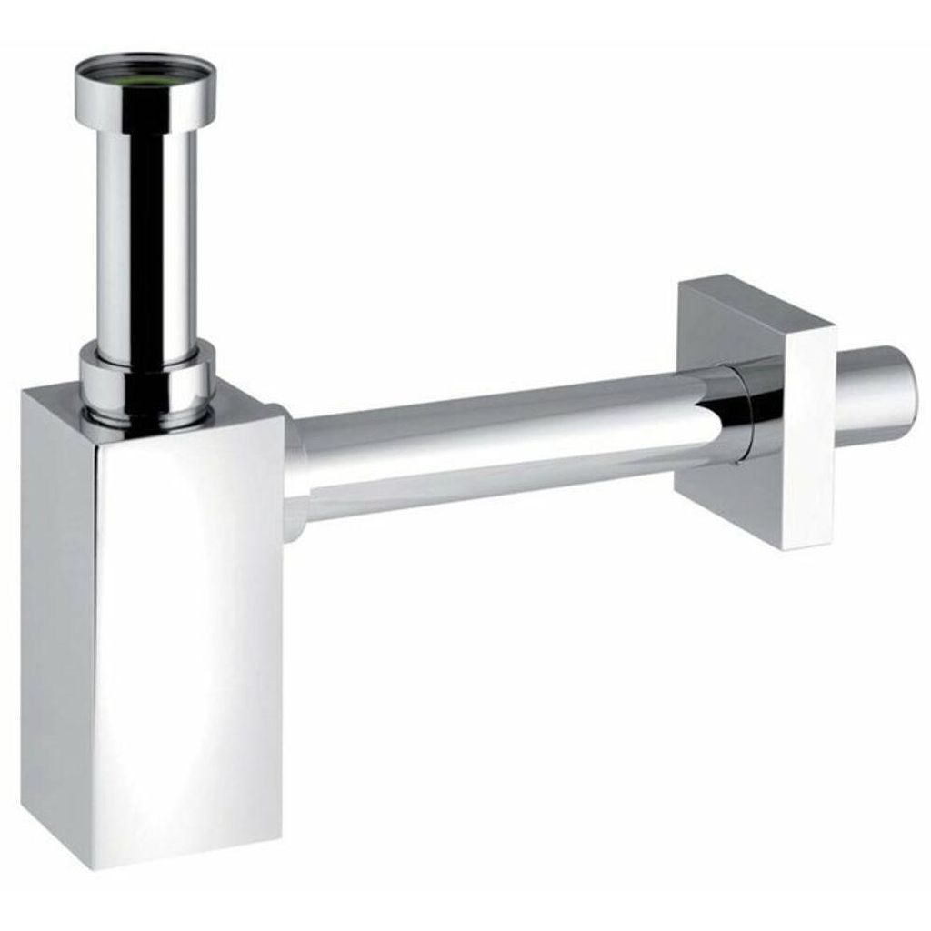 PIQuadratO Waschtisch-Siphon 5/4", Abfluss 32mm, Chrom
