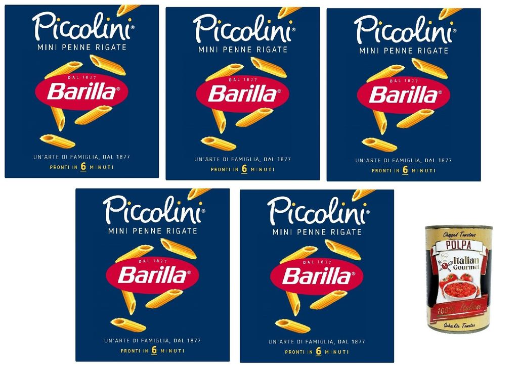 Barilla Piccolini Mini Penne Rigate – Hartweizengrieß-Pasta, kochfertig in 6 Minuten, ideale Bissfestigkeit & Saucenhaftung, Familienformat für...