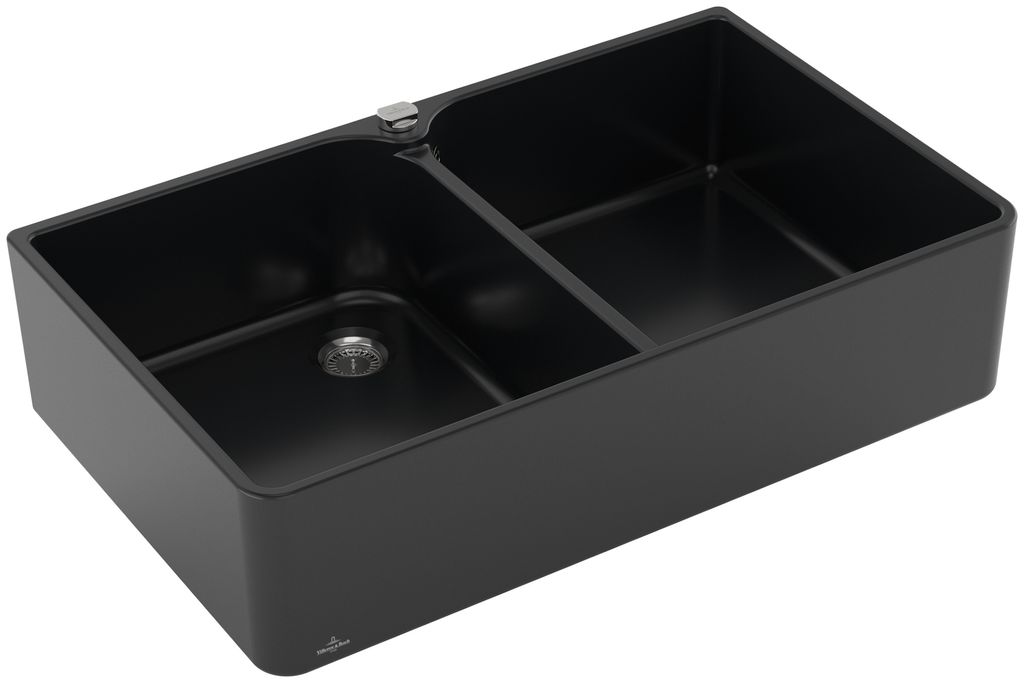 Villeroy & Boch Keramikspüle 639002S5, Spülstein Doppelbecken 90 X Spülsteine - inkl.