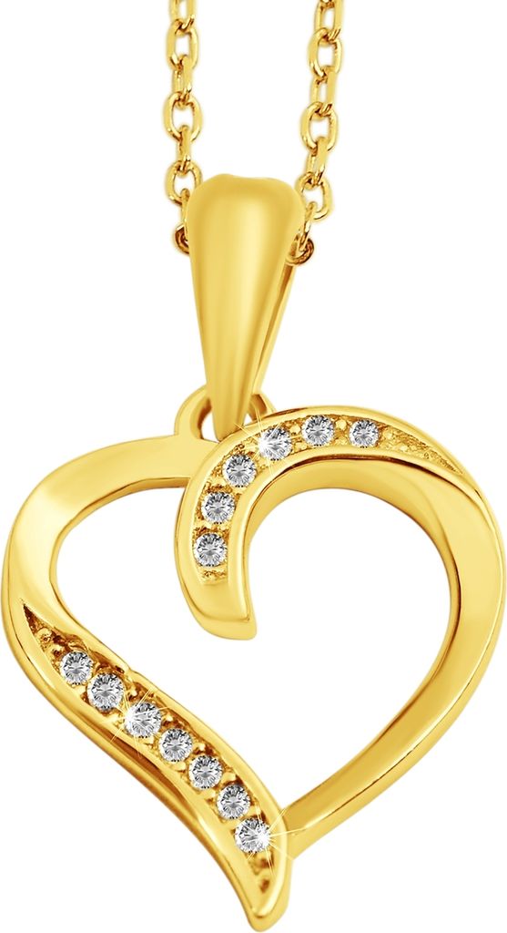 925/- Echt Silber Anhänger ohne Kette "Helina", Herz, Produktbild 