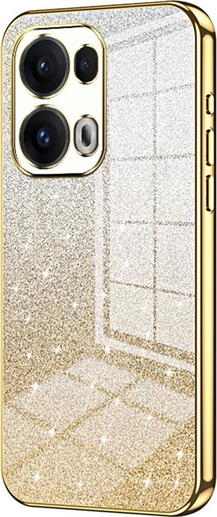 Glitzer Hülle für Oppo Reno13 Pro - Phonesta Crystal Sparkle Silikon Back Cover - Gold